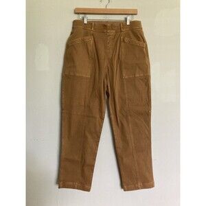 SPANX Utility Pull On Pants XL Cotton Blend Brown